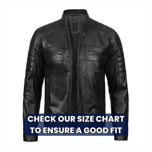 2025 Oem Service vestes en cuir hommes couleur noire hommes veste en cuir produit à manches longues veste en cuir pour hommes - Product Image 3