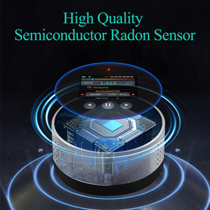 เครื่องตรวจจับเรดอนภายในบ้านแบบอัปเกรดการเตือนเสียงและการมองเห็นการตรวจสอบความเข้มข้นของเรดอนในระยะยาวสำหรับชั้นใต้ดินในบ้าน PCI/L หรือ bq/m³ - Product Image 4