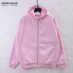 Vente en gros de sweats à capuche zippés 300 GSM Sweatshirts lourds Fourniture directe d'usine Impression de logo personnalisé unisexe Qualité supérieure - Product Image 4