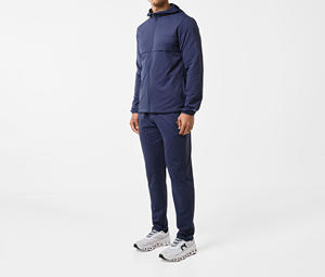 Ensemble de survêtement décontracté d'automne pour le sport, personnalisable, léger, délavé à l'acide, avec sweat-shirt et pantalon de survêtement évasé, séchage rapide - Product Image 4