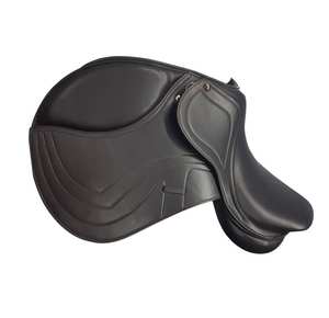 Selle de cheval professionnelle robuste avec siège rembourré en bois pour arbre, circonférence en cuir réglable pour grands animaux - Product Image 4