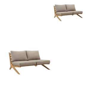 Mobilier extérieur Mobilier de jardin Canapés Canapé Hôtel Villa Extérieur Patio en bois Coussins imperméables Style décontracté Mobilier de jardin - Product Image 3