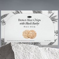 (HONEST FARMER) Chips de riz brun fabriquées en Corée, collation saine K-food, non frites, conservation à température ambiante, Yeongcheon-si, nutritives