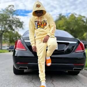 Conjuntos de chándal para correr Conjunto de sudaderas con capucha y pantalón para hombre OEM Venta al por mayor Ropa de fitness Chándal de entrenamiento de manga larga Ropa deportiva - Product Image 6