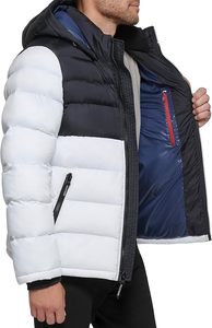 Abrigos de invierno de moda superventas para hombre, chaqueta acolchada de béisbol acolchada de algodón personalizada, tela de lona - Product Image 6