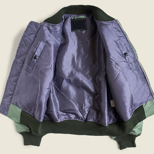 OEM Custom Winter Wear Men's Oversized Bomber Jacket <b>Canvas</b> Waterproof Stand Collar Front Logo Wholesale - Product Image 4