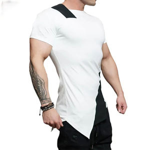 เสื้อยืดผ้าฝ้ายฟิตปกติของผู้ชาย-แห้งเร็วและระบายอากาศปรับแต่งสี/ขนาดได้คุณภาพสูง OEM - Product Image 6