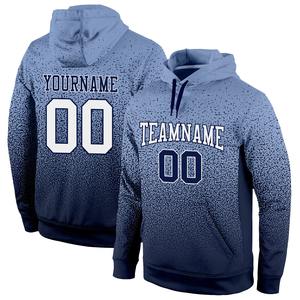 Direct Industry Wholesale 3D Embroidered Custom Stitched Black Black-<b>Orange</b> Sports Pullover <b>Sweatshirt</b> Hoodie - Product Image 3