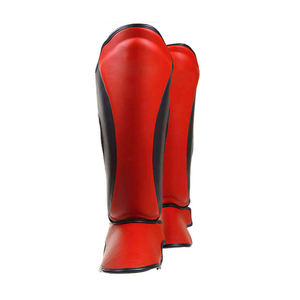Vente en gros de protège-tibias professionnels MMA Conception personnalisée Équipement de protection en cuir de sécurité - Product Image 2