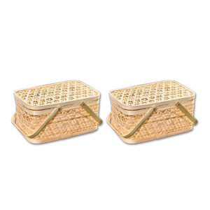 PRODUCTOS SUPERIORES Exportación desde Vietnam Cestas de regalo de bambú: añade un toque natural a tus regalos a buen precio - Product Image 1