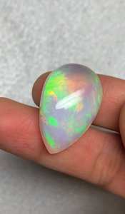 โอปอลเอธิโอเปียคุณภาพสูง ทรงลูกแพร์ หลากสีธรรมชาติ ทำด้วยมือ พลอยหลวม ขัดเงา/เคลือบน้ำมัน เมห์ราจูดิน เจมส์ รุ่นที่สาม - Product Image 3