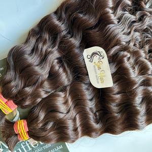 Extensiones de Cabello Humano Vietnamita Remy Natural Ondulado Color Castaño de Sun Hair Company, Cutícula Alineada, Sin Procesamiento Químico - Product Image 2