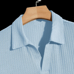 2025เสื้อโปโลผู้ชายเนื้อเบาระบายอากาศแขนสั้นลำลองฤดูร้อนออกแบบได้ตามต้องการ - Product Image 4