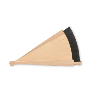 Éventail en bois personnalisé Woodfan pour les fournitures de fête promotionnelles - Product Image 1
