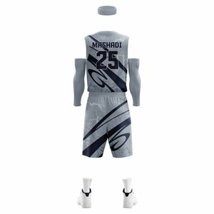 Conjuntos de Uniformes de Baloncesto sin Mangas de Tallas Grandes, Impresión por Transferencia de Calor, Transpirables, Antibacterianos, Técnicas de Lavado, Personalizados, Rápidos - Product Image 3