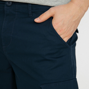2025 Offre Spéciale de haute qualité hommes solide coton biologique Denim Shorts coupe confortable séchage rapide taille élastique respirant - Product Image 4
