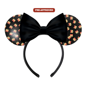 Diadema con Orejas de Ratón y Cara de Gato, Diseño Pre-Aprobado, Hecho a Medida, Edición Corazones, Accesorio para el Cabello, Directo de Fábrica - Product Image 1