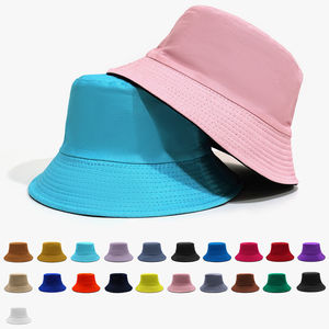 Compre al por mayor Sombrero de cubo reversible personalizado 100% Algodón Gorra de pescador en blanco Unisex Moda Color sólido Sombrero para el sol - Product Image 4