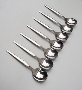 Ensemble de couverts de mariage en acier inoxydable pur au design classique, couverts faits à la main, ensemble de 4 cuillères, fabriqué en Inde - Product Image 6