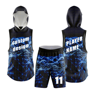 Camiseta de Fútbol Americano Personalizada y Transpirable para Ligas 7v7, Camiseta de Compresión sin Mangas con Capucha, Conjuntos de Sublimación - Product Image 6