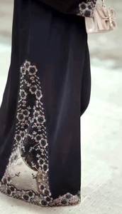 Ropa musulmana tradicional de mujer modesta elegante islámica bordada a mano Fit Abaya Style Dubai-Accesorio incluido - Product Image 3