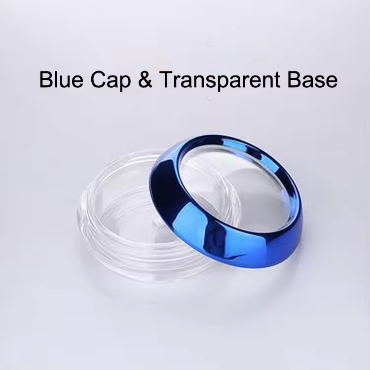 Clear Base with Blue Cap