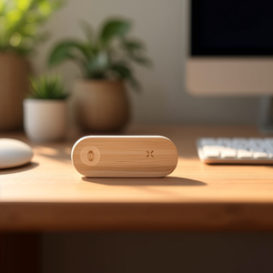 Caricatore Wireless in Bambù Tigris, Gadget USB Promozionale Sostenibile - Product Image 3