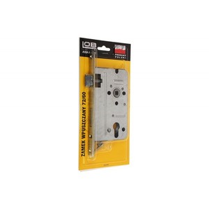 Serrure de porte à mortaise LOB 72/60 galvanisée (EMBALLAGE BLISTER) - Product Image 1