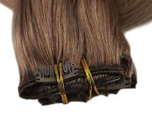 Extensiones de Cabello Humano Virgen Remy Indio de Calidad Premium Sin Procesar, Cutícula Alineada, Liso Kinky, Mechones Dobles Macine - Product Image 6
