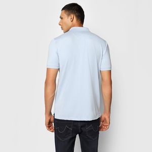 Vente en gros de polos unisexes en pur coton de haute qualité, taille XL, manches courtes, motif uni, logo personnalisé, style jersey tricoté - Product Image 3