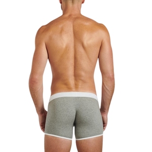 Ropa interior transpirable para hombres, bóxers para hombres adultos, tela de punto ecológica de tiro medio con logotipo de cintura impreso - Product Image 4