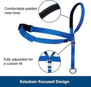 Hot Selling No-Pull Dog Headcollar Anti-Likken Mondbedekking Anti-Bijten Voor Corgi Teddy