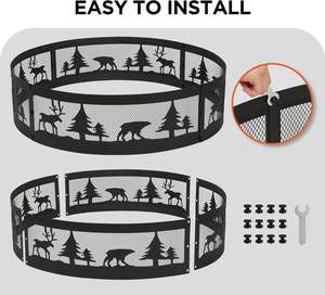 Prix d'usine Anneau de foyer en acier galvanisé avec peinture à haute température Mini brûleur de foyer sans fumée Feu de camp en gros OEM - Product Image 4