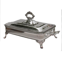 Peralatan Layanan Katering Penghangat Makanan Chafing Dish Berkualitas Tinggi Penyaji Makanan Panas Buffet Chafing Dish Bentuk Kustom