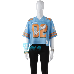 Camisetas Clásicas de Fútbol Americano para Fanáticos, 100% Poliéster, Impresión por Sublimación, Estilo Costa Oeste, Jersey de Fútbol Americano de Malla - Product Image 1