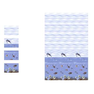 Carreaux muraux en céramique de couleur blanche Pure 30x45cm, look affiche design salle de bains - Product Image 5