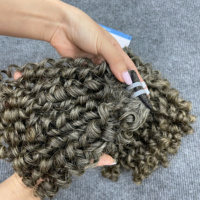 Extensions de cheveux humains Remy vierges bouclés rebondissants de haute qualité, style bouclé birman, tissage sans volume, 10-40 pouces, 100% cheveux vietnamiens