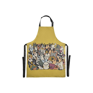 Tablier de cuisine en coton et lin de qualité exportateur à bavette réglable pour les cuisines, les cafés, les restaurants et les hôtels à domicile - Product Image 2