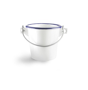 Mini secchiello in acciaio smaltato con manico, bianco, 8 cm (Ibili 903308) - Product Image 1