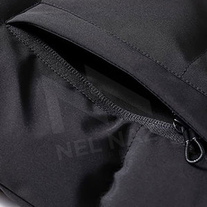 Veste en toile sans manches avec logo personnalisé de haute qualité Street Wear avec col montant Design zippé vente en gros disponible - Product Image 5