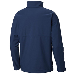 <b>Men's</b> High Quality Stand Collar Softshell <b>Jackets</b> with Front Zipper Customized Logo Printing Lightweight Top for Winter - Product Image 2