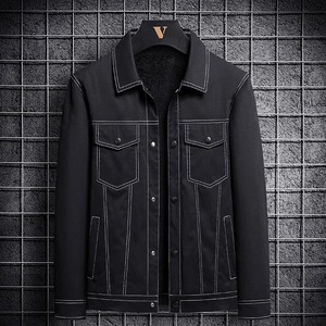 Veste tendance pour homme, nouvelle collection automne-hiver, grande taille, col épais, haute qualité, style décontracté pour jeunes, style moto - Product Image 2