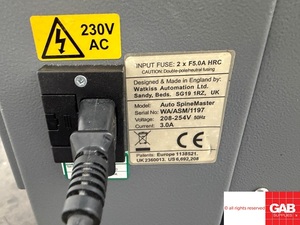 Used Duplo Watkiss Auto SpineMaster - squareback <b>book</b> finisher <b>machine</b> for sale - Product Image 6