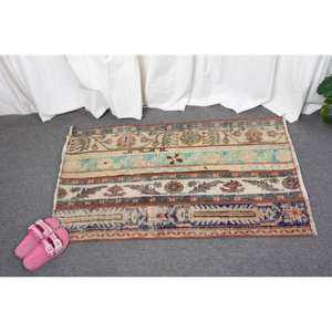 Vintage 21 X 35 ft Beige Blue Turkish <b>Rug</b> Large Area Rectangle Patchwork Abstract <b>Seagrass</b> New Latex for Hallway Room Decor - Product Image 4