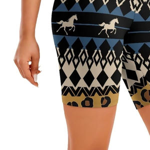 <b>Women's</b> High Waist Windproof Sublimation <b>Compression</b> Biker <b>Shorts</b> Summer Elastic Brushed Polyester/Nylon High Quality - Product Image 4