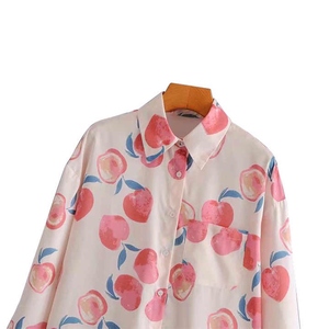 Camisas de mujer de manga larga de tela suave con cuello vuelto Venta al por mayor Moda sostenible Oem Odm Ropa de ajuste personalizado - Product Image 4