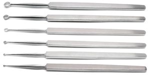 Juego de 6 Curetas Dérmicas Manuales de 1 mm a 6 mm |   Instrumentos Quirúrgicos de Acero Inoxidable para Otorrinolaringología y Dermatología - Product Image 5