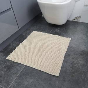 Tapis de salle de bain en microfibre pelucheuse couleur ivoire ananas, antidérapant, lavable, 50x80 cm - Product Image 3