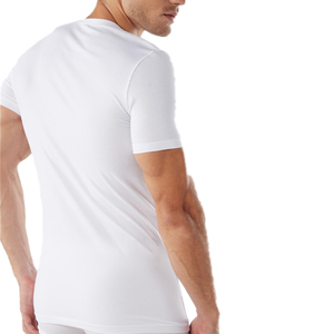 เสื้อยืดผู้ชายทรงหลวมแบบดรอปไหล่ ยี่ห้อ OEM Fortune apparel  รับทำโลโก้ตามสั่ง ผ้าฝ้าย 100% เสื้อยืดโอเวอร์ไซส์ เสื้อยืดเปล่าสำหรับผู้ชาย - Product Image 5