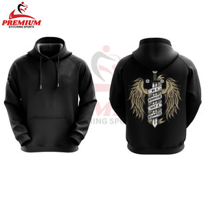 Totalmente personalizado pulóver con capucha 100% algodón tejido invierno Casual Wear 450 GSM Hoodie Puff impreso Sudadera con capucha - Product Image 3
